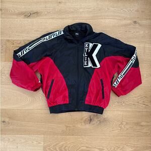 LF Stores - Kylie Windbreaker Jacket in Red Black & White